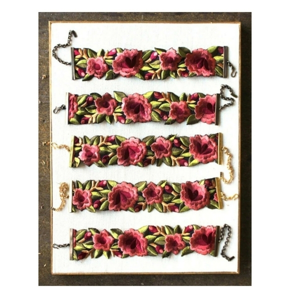 CHILD OF WILD // ltd ed floral cut out patch style choker LAST ONE! - Picture 5 of 14